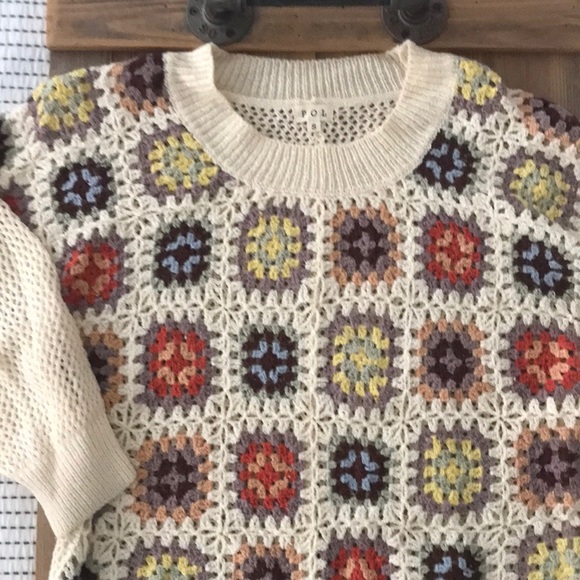 Macramé Knit Sweater by Pol - Picture 2 of 7